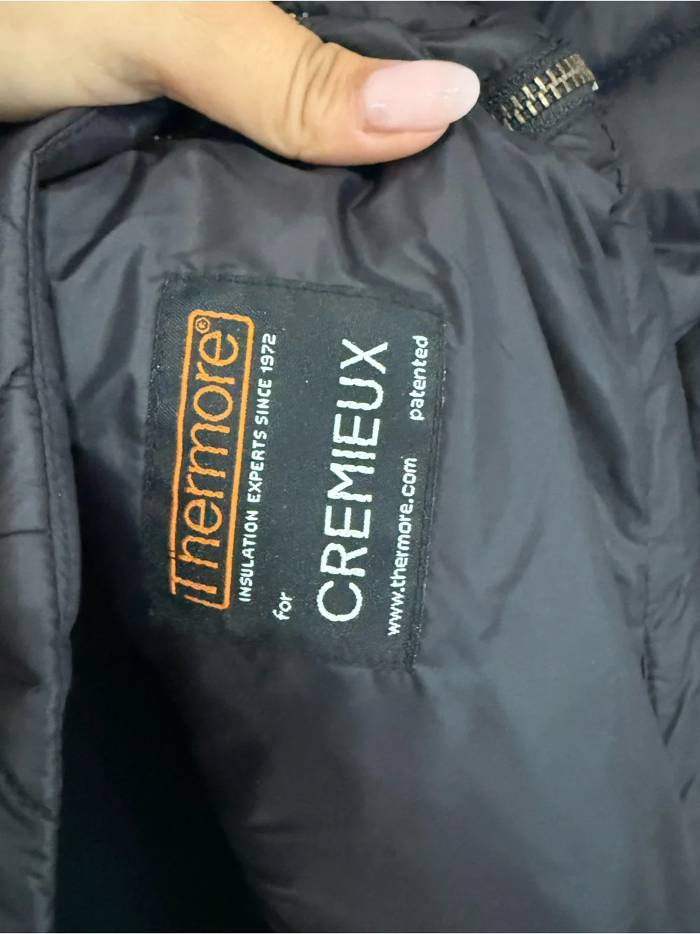 Cremieux Men’s Large Black Quilted Insulated Full Zip Vest Thermore